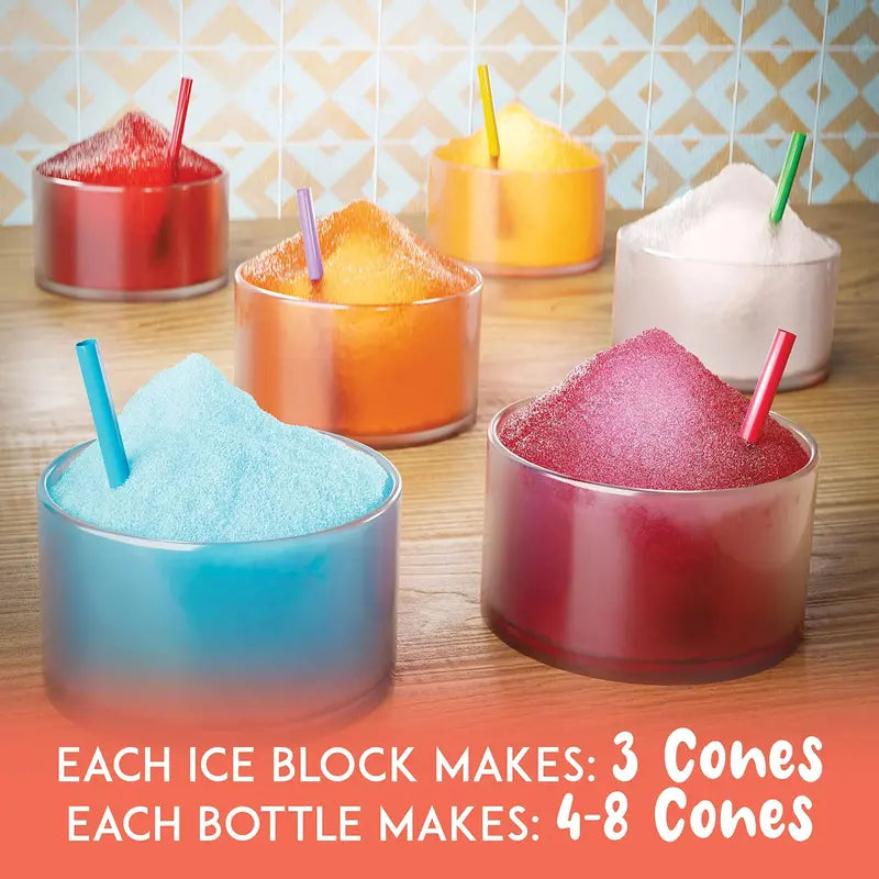 Hawaiian Shaved Ice S900A Electric Machine Kit with Syrups and Accessories for Snow Cones