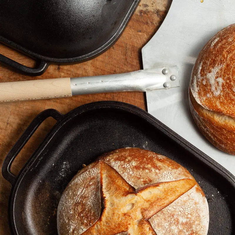 Challenger Cast Iron Bread Pan Heavy-Duty Loaf Baking Dish for Artisan Results
