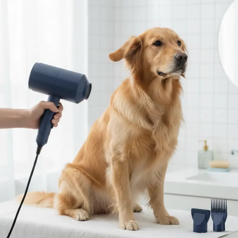 Dual-Species Grooming Dryer for Dogs & Cats with Temperature and Airflow Control