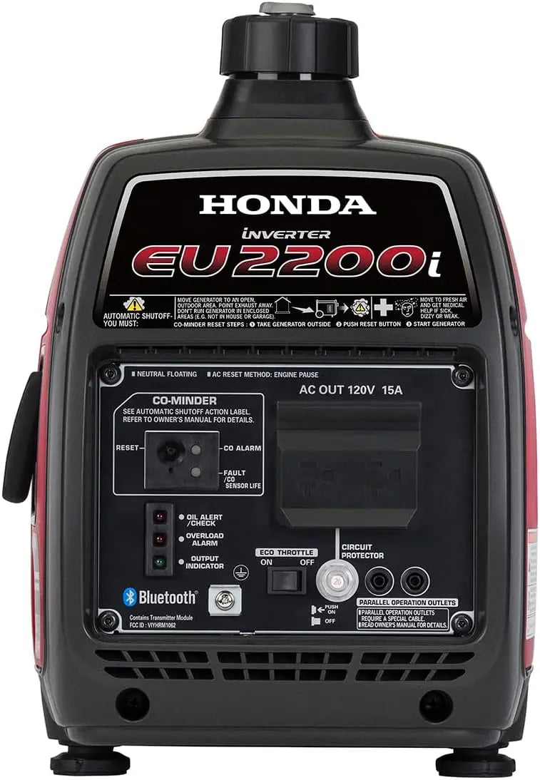 Honda EU2200i Portable Inverter Generator 2200-Watt Quiet Power with CO-Minder Safety Tech