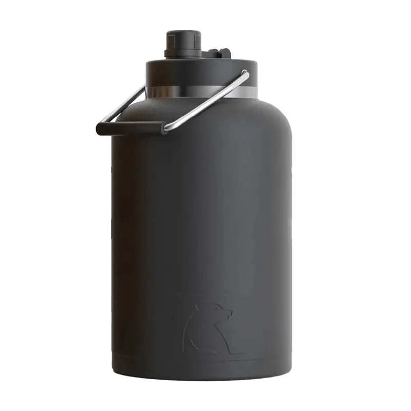 RTIC One-Gallon Vacuum-Insulated Jug Durable Black Thermal Jug
