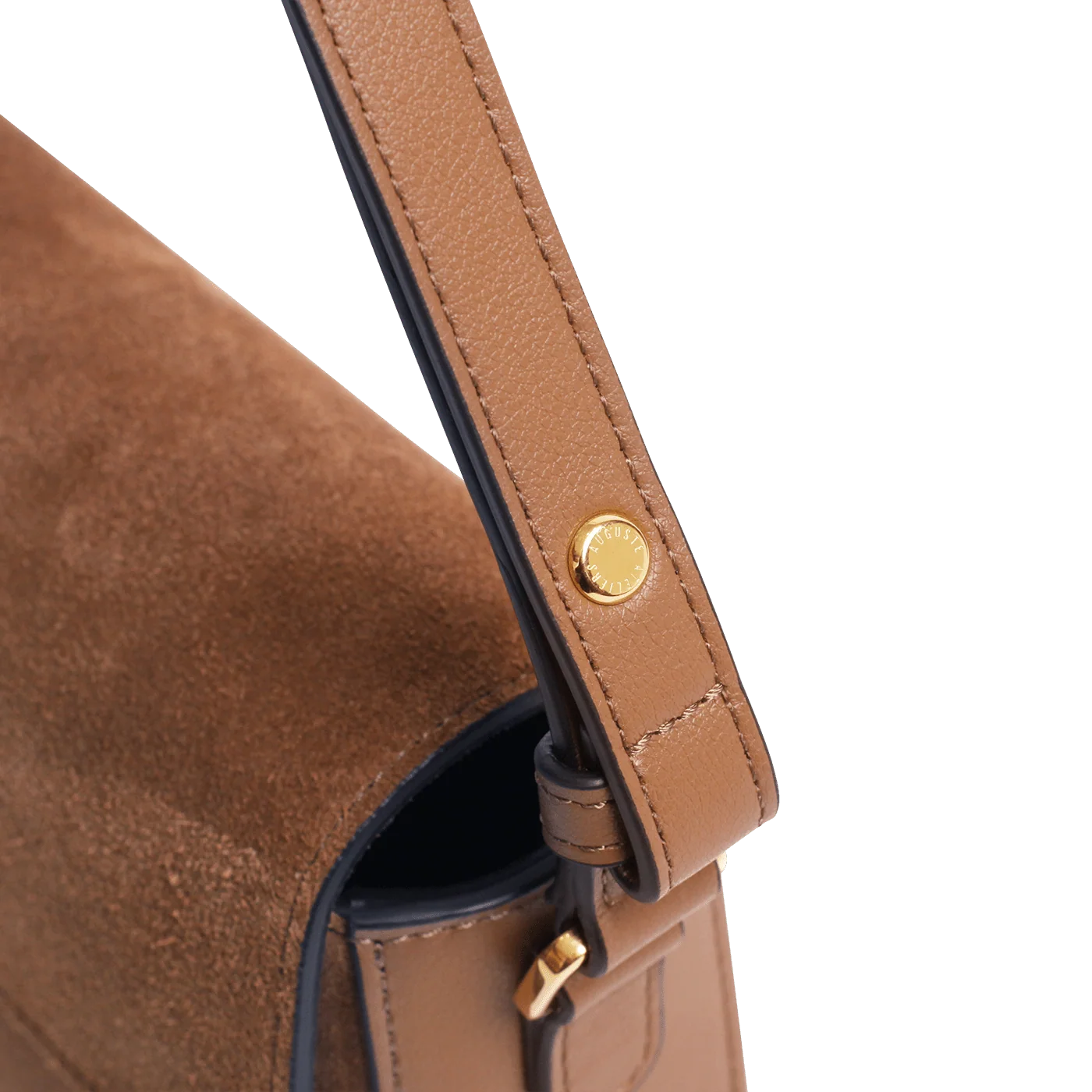 Monceau Baguette - Cuir Velours Camel