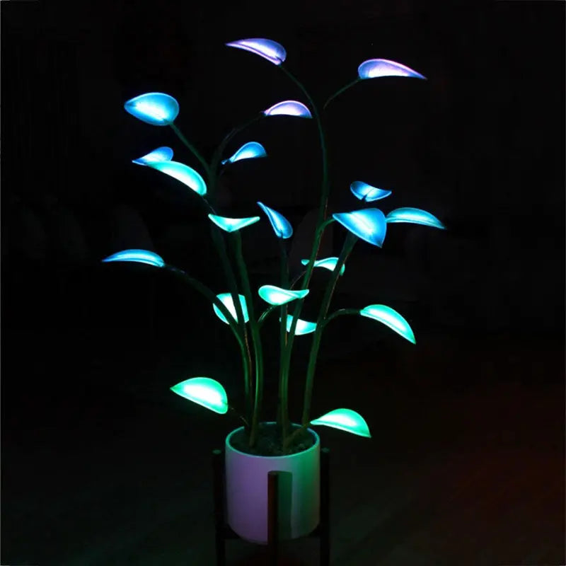 Luminous Bloom Smart LED Planter with Ambient Light Effects