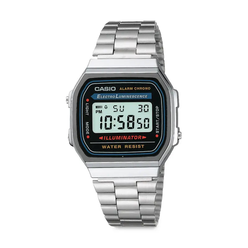 Casio Digital Watch Sleek Silver Case and Band