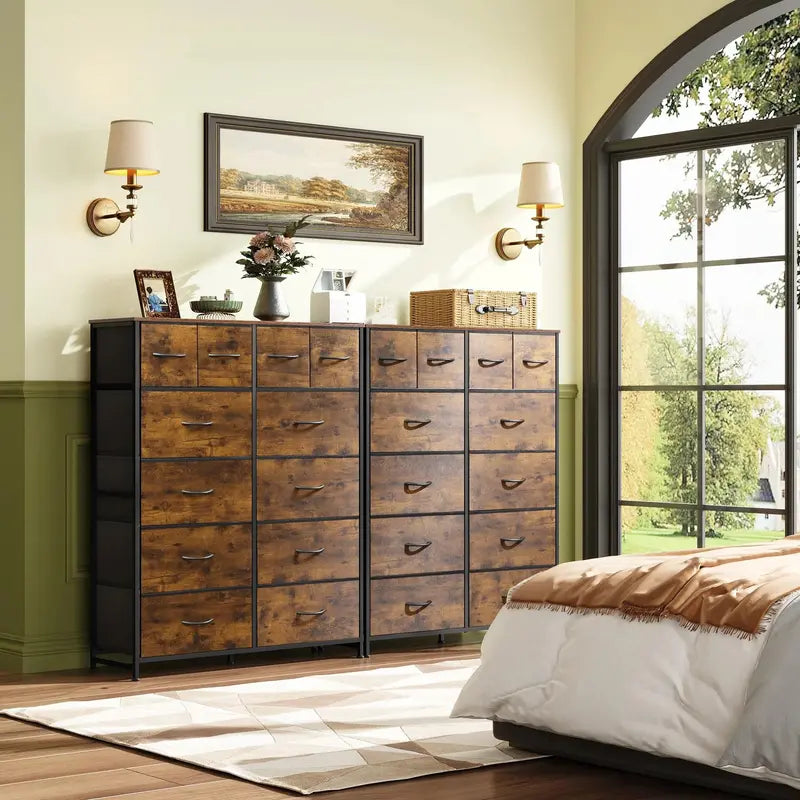 WLIVE 12-Drawer Tall Dresser for Bedroom Storage and Organization