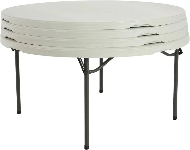 Lifetime Commercial-Grade 5-Foot Round Folding Table 4-Pack, White
