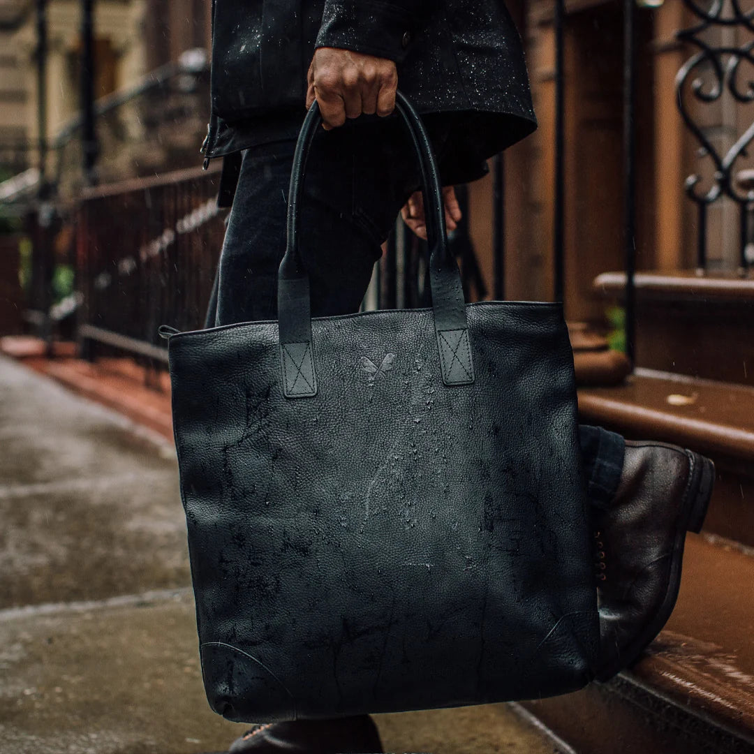 Leather Tote - Black