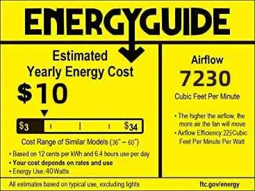 60-Inch Outdoor Ceiling Fan with Integrated LED Light & Remote Modern DC Motor, 5 Wood Blades, 6-Speed Reversible (Dark Brown)
