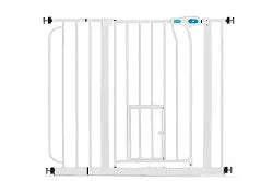 Carlson Extra Wide Walk Through Pet Gate with Small Pet Door, Pressure Mount Kit and Wall Mount Kit