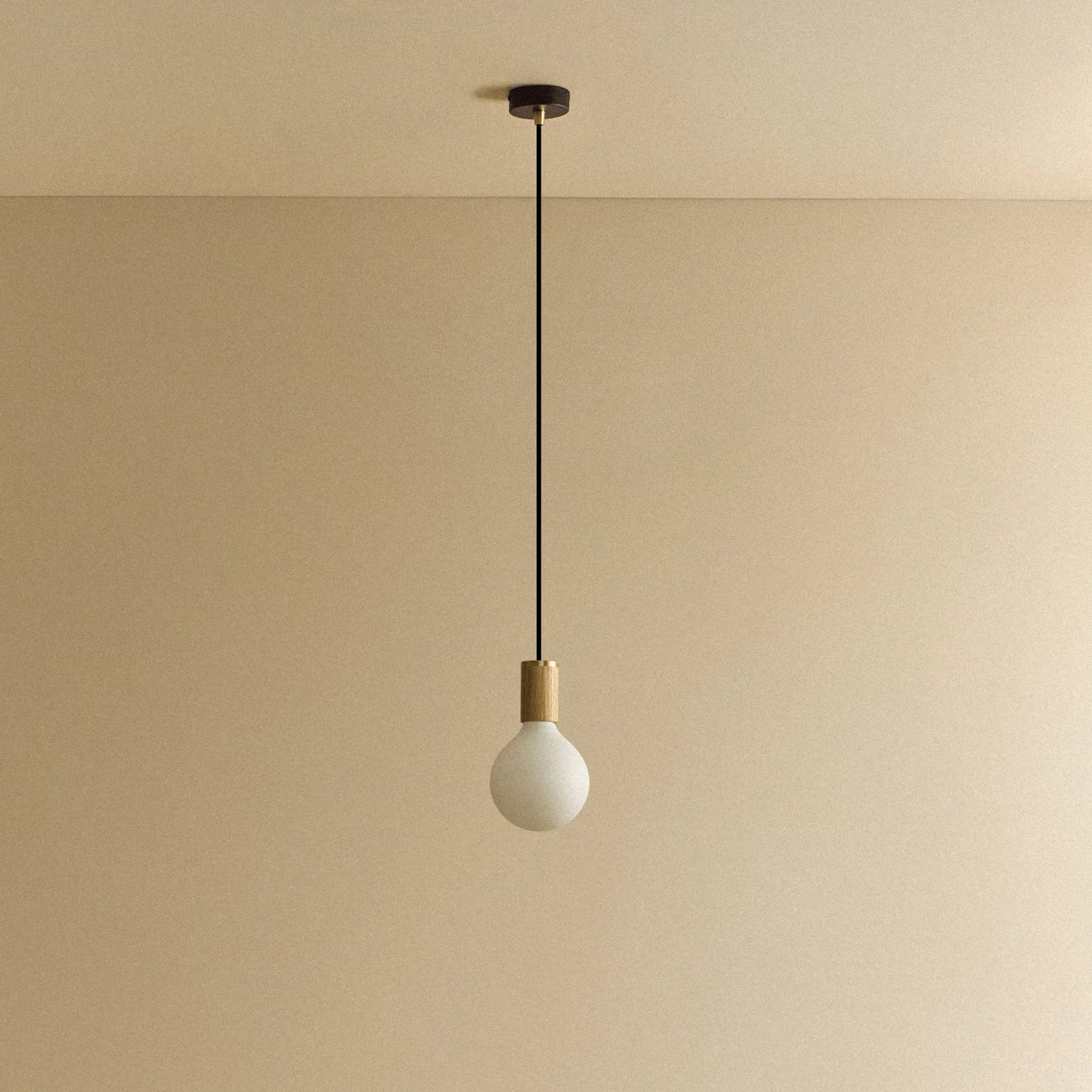 Porcelain III Pendant Light in Oak