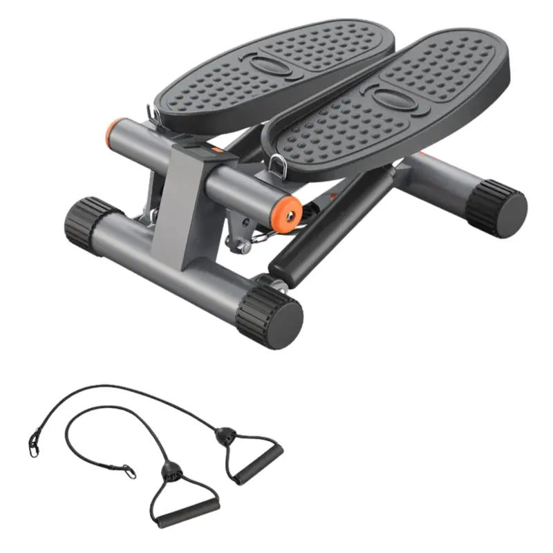 Compact Stepper Machine Hydraulic Resistance + Attachable Exercise Bands
