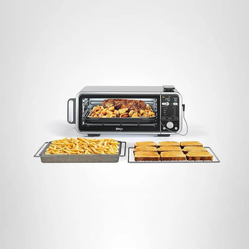 Ninja Toaster Oven Air Fryer 13-in-1 Flip-Away Countertop Oven with Dehydrate Mode