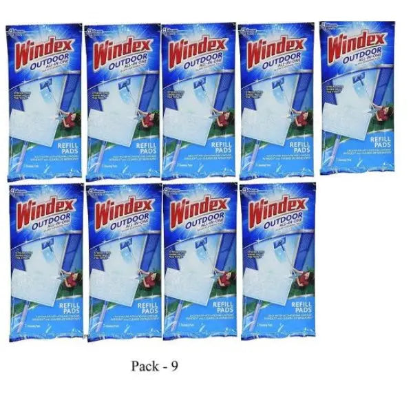 Windex Outdoor Window Cleaner Refill Pads 9-Pack for All-in-One Cleaning System (2025)