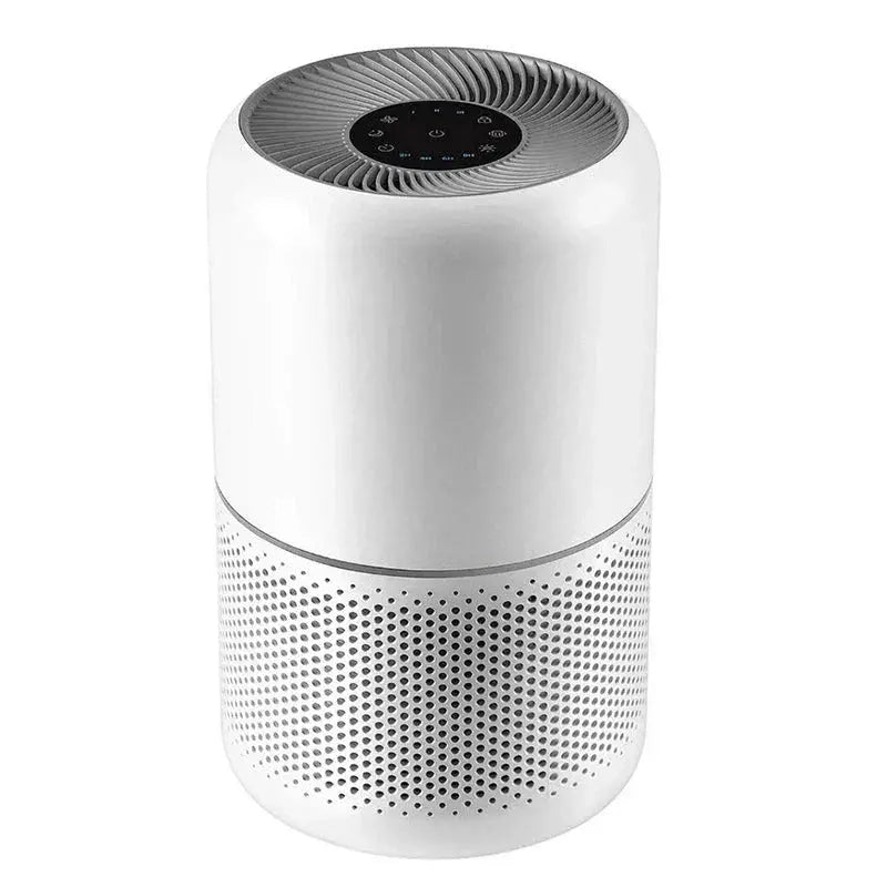 All-in-One Air Purifier and Oscillating Standing Fan Designed for Allergies, Pet Hair, and Bedroom Comfort