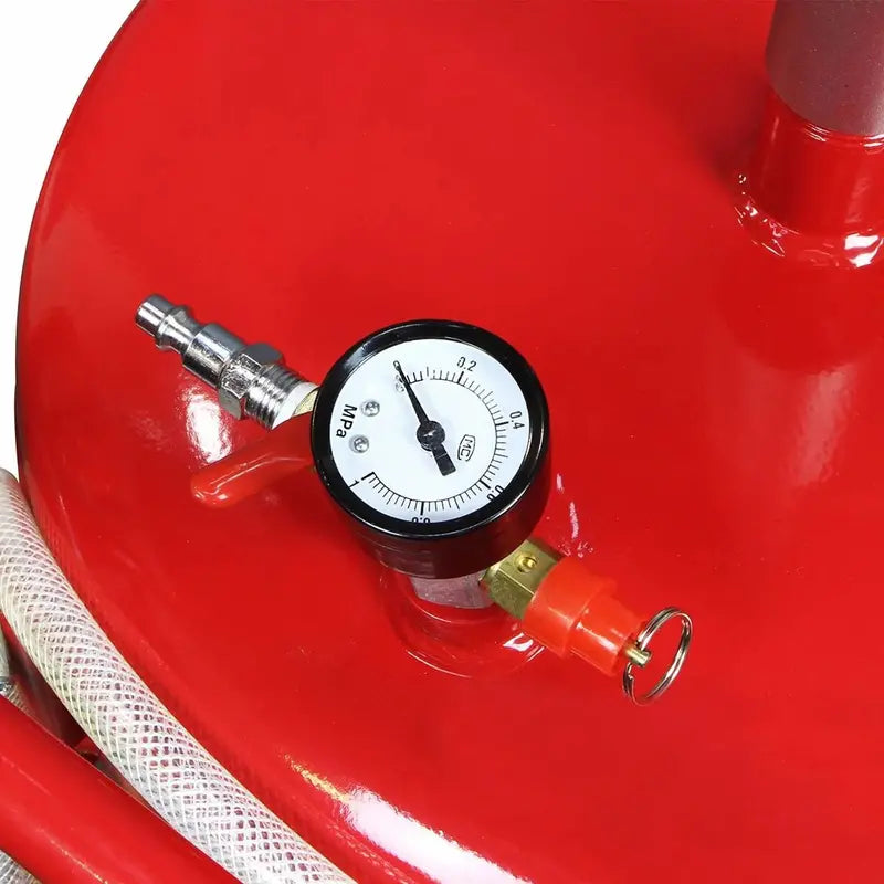 Portable 20-Gallon Air-Operated Oil Drain Pan for Automotive Maintenance
