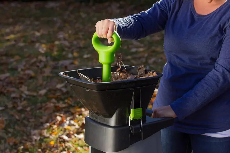 15-Amp Corded Electric Garden Chipper with Integrated Collection Bin
