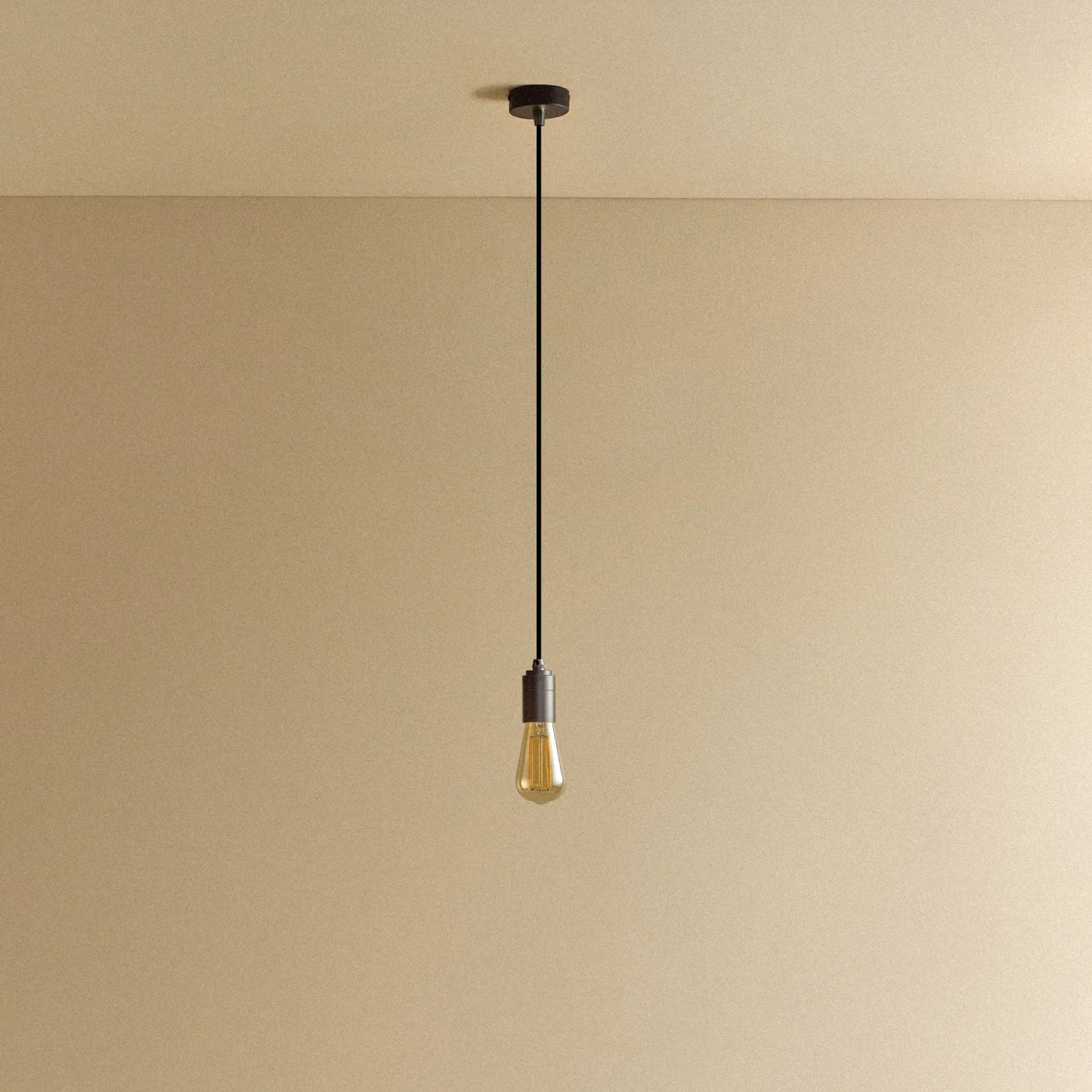 Squirrel Cage Pendant Light in Graphite