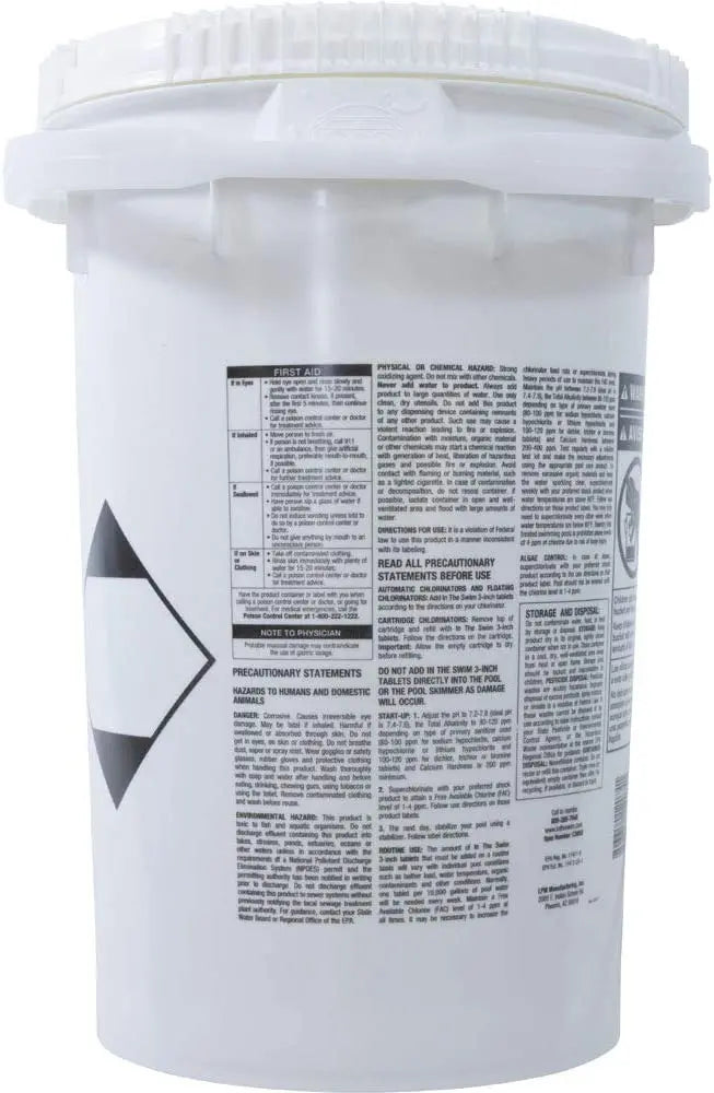 50-Pound Bulk Pack of 3-Inch Chlorine Tablets for Pools and Spas