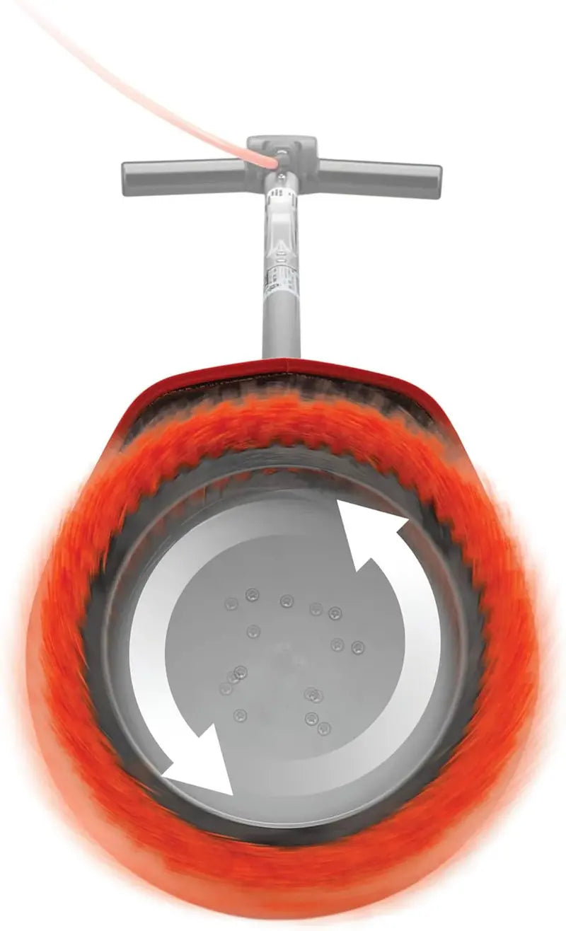 Oreck ORB550MC Commercial Orbital Hard Floor Cleaner Random-Drive, Wide-Path, 50-Foot Cord, Gray/Red