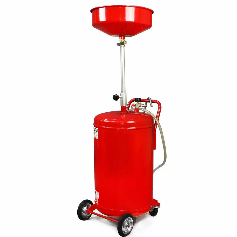 Portable 20-Gallon Air-Operated Oil Drain Pan Model 66076