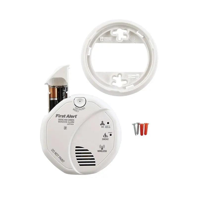 Wireless Interconnect Talking Battery Operated Smoke and Carbon Monoxide Alarm