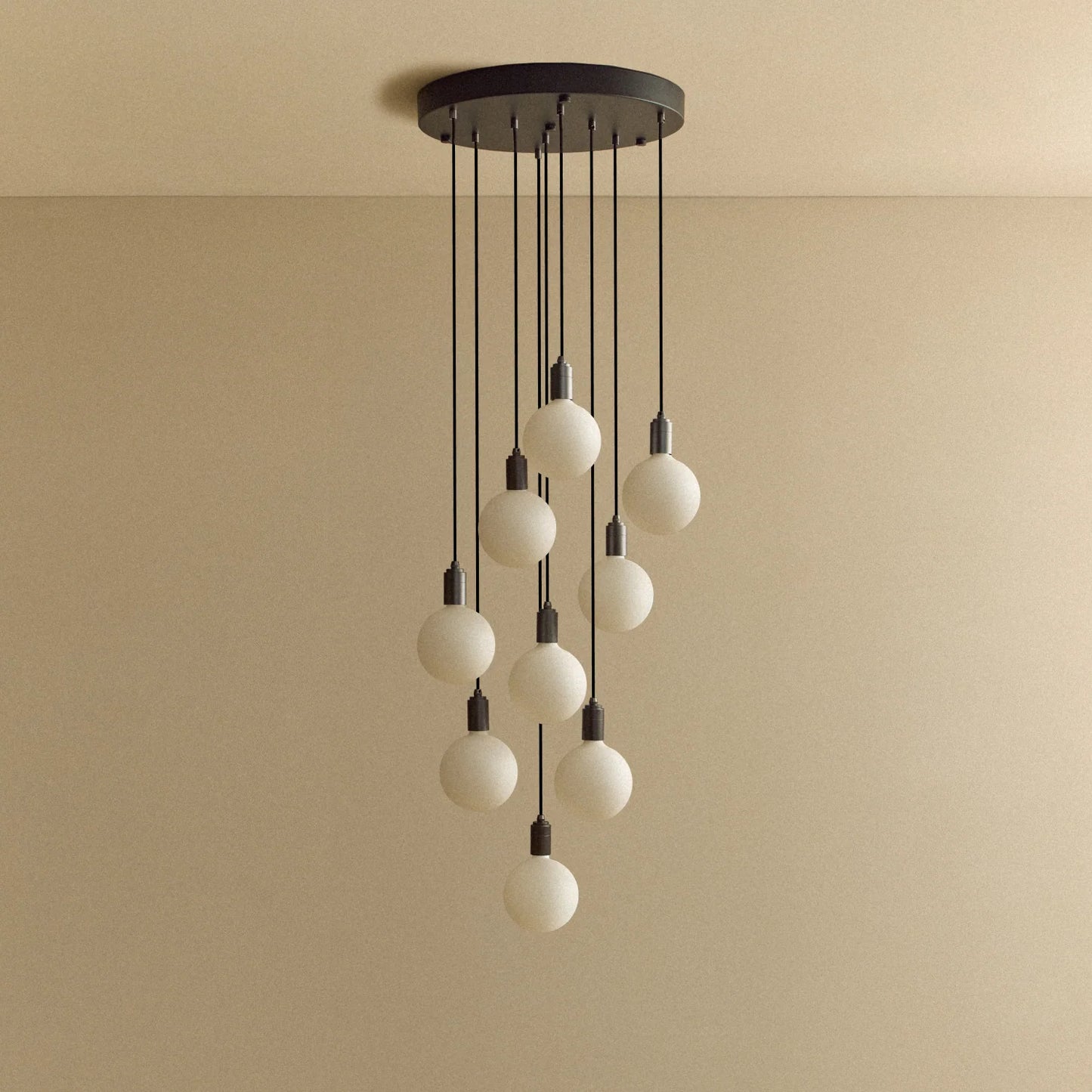 Nine Pendant in Graphite + Sphere IV