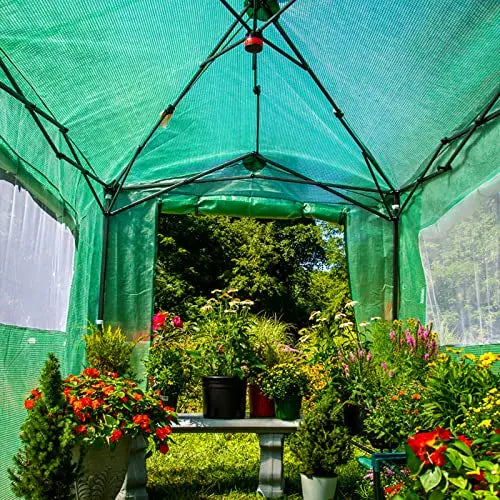 EAGLE PEAK 8 6 Portable, Heavy-Duty, Walk-in Pop-up Greenhouse, Indoor Outdoor Gardening Green House