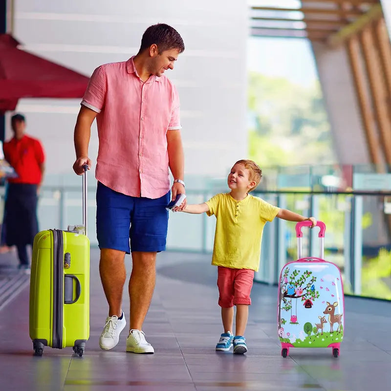 Kids’ Luggage Set Two Lightweight Carry-Ons (12″ and 16″) for Travel