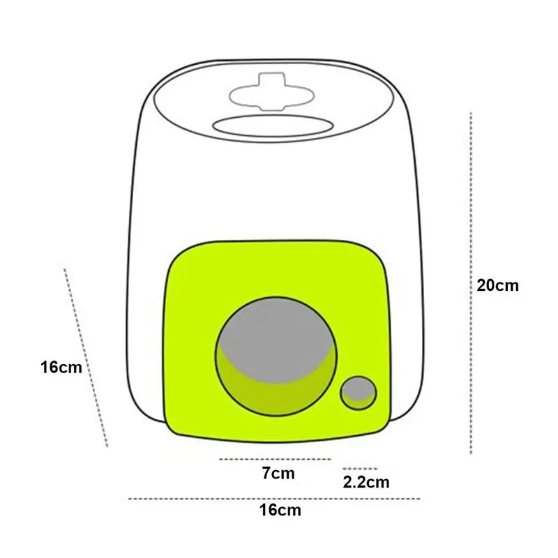 SmartFetch Interactive Dog Tennis Ball Launcher, Plastic, 16x16x20cm, Promotes Exercise & Intelligence