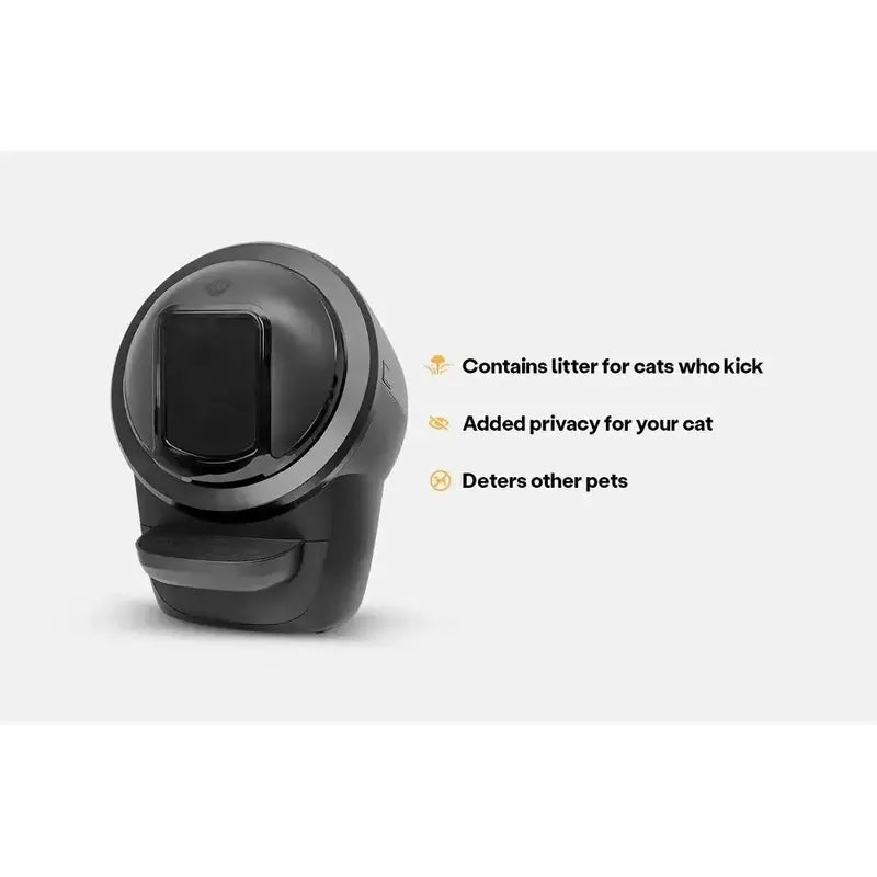 Litter-Robot 4 Black Shield: Self-Cleaning Cat Litter Box