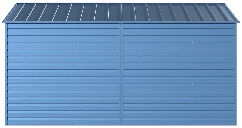 Arrow Select 10×14 Steel Storage Shed Blue-Grey Finish, Durable Outdoor Storage Solution