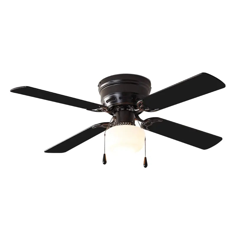 Mainstays 42-Inch Indoor Ceiling Fan with Light Kit Black, 4-Blade, Reversible Airflow