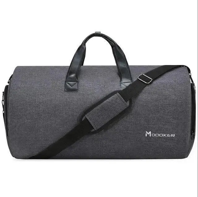 Baggrix™ 2-in-1 Garment Duffel Bag, 45L, Wrinkle-Free, Water-Resistant, Travel & Business, Black