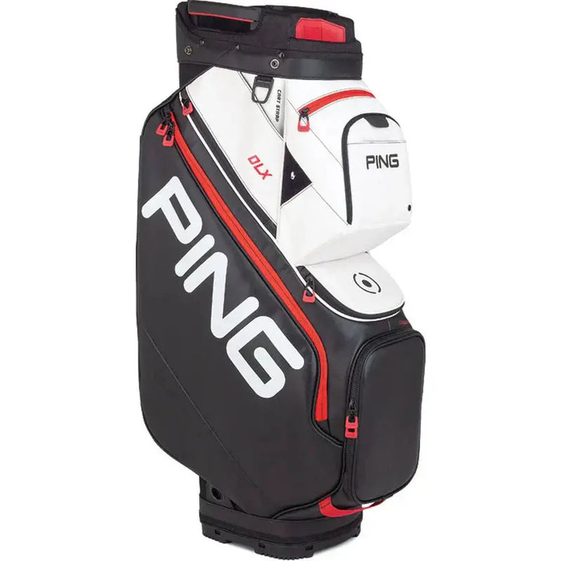 DLX White Golf Cart Bag Lightweight Stand Bag with Organizer Compartments