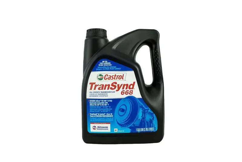 Castrol TranSynd 668 Synthetic Transmission Fluid 1-Gallon Bottle, Formulated for Allison Automatic Transmissions