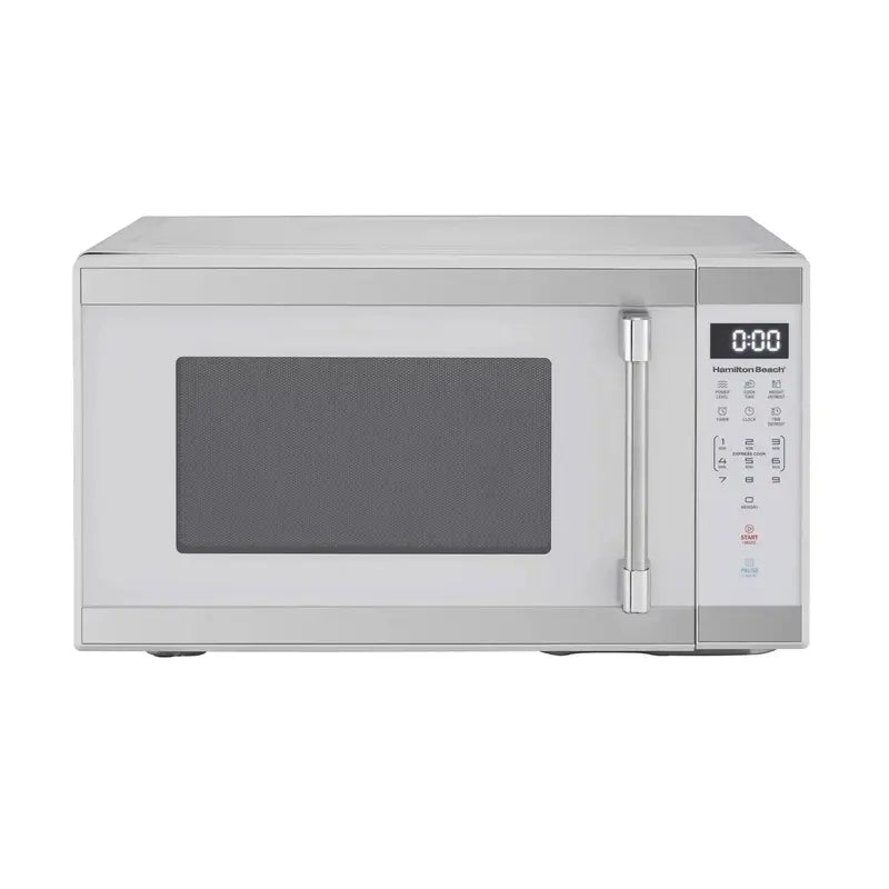 Hamilton Beach 1.1 Cu Ft 1000W Countertop Microwave White Stainless Finish
