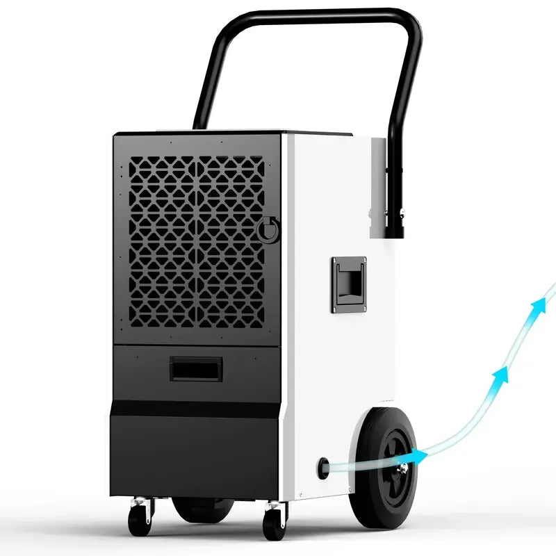 Heavy-Duty Crawl Space Dehumidifier 130-Pint Capacity with Continuous Drain Hose