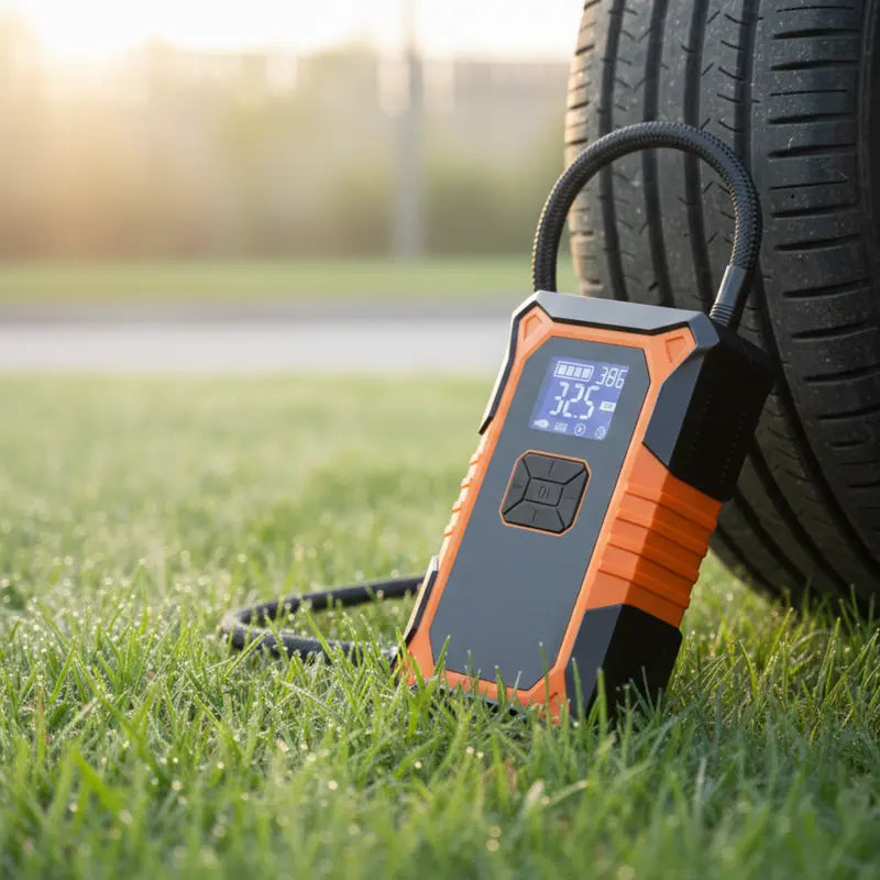 12V Lithium Jump Starter — 3000A Peak, Integrated 150 PSI Cordless Tire Inflator