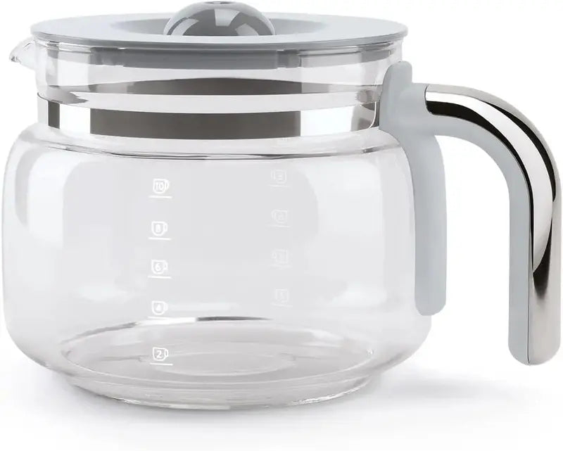 Smeg Retro-Style Drip Coffee Maker — 10-Cup Capacity, Pastel Green Finish, 50s Aesthetic