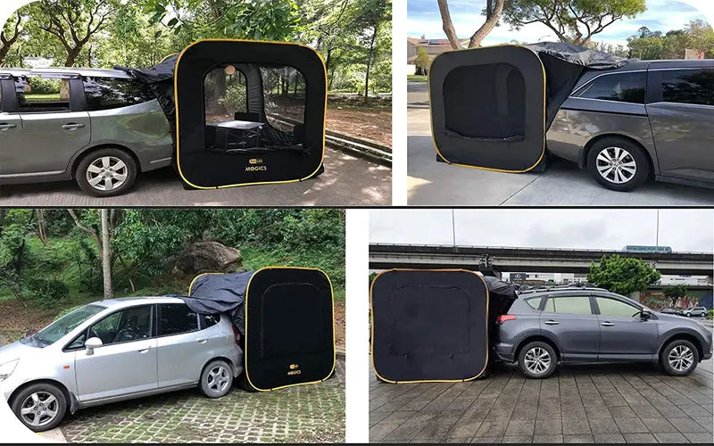 MOGICS Carsule Portable Pop-Up Car Cabin Compact Travel Shelter for Vehicles