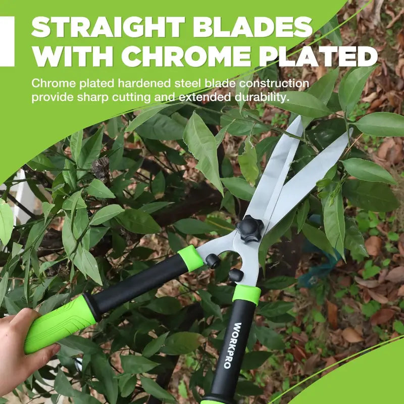 WORKPRO 23-Inch Manual Hedge Shears Professional-Grade Trimming Tool