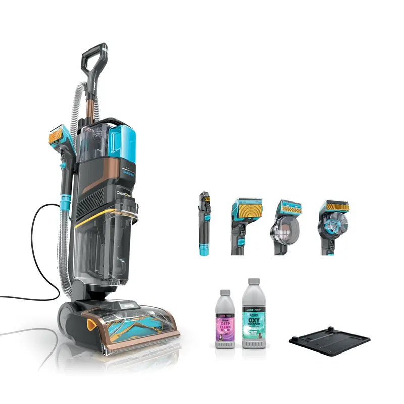 CarpetXpert HairPro Pet Carpet Cleaner with StainStriker Technology Corded Upright Deep-Clean System for Rugs, Upholstery & Pet Stains (Renewed, Gray)