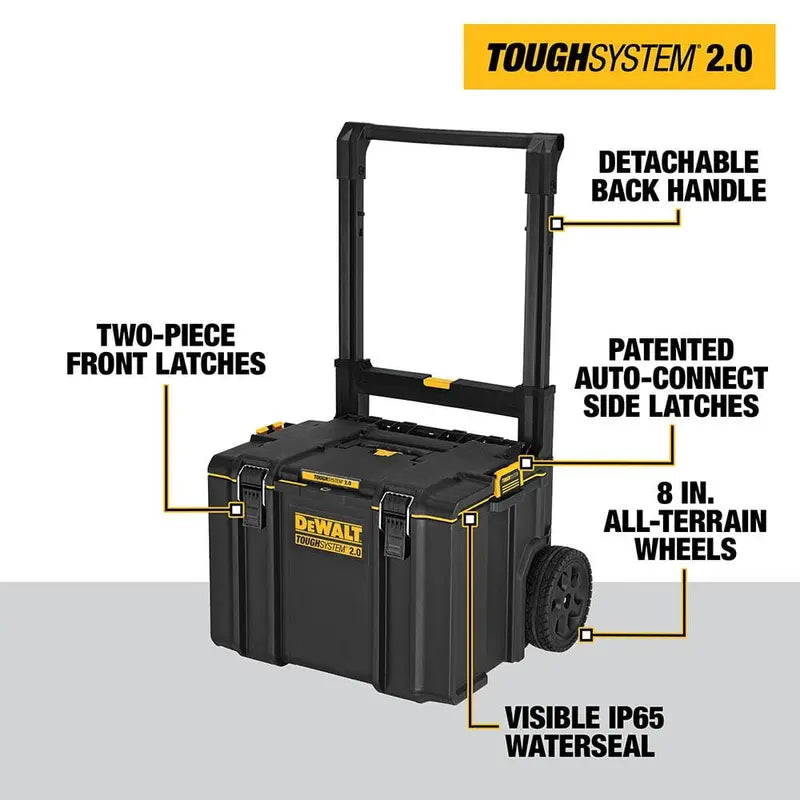 DEWALT TOUGHSYSTEM 2.0 Small Tool Box, TOUGHSYSTEM 2.0 22 in. Large Tool Box and TOUGHSYSTEM 2.0 24 in. Mobile Tool Box DWST08165W00450