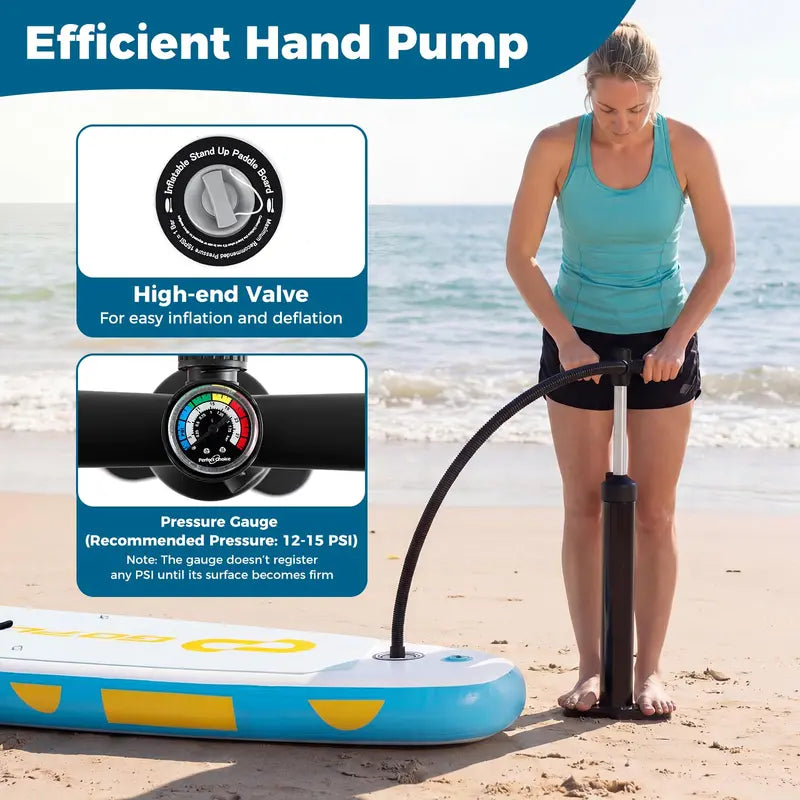 11-Foot Inflatable Stand-Up Paddle Board with Complete Accessory Kit