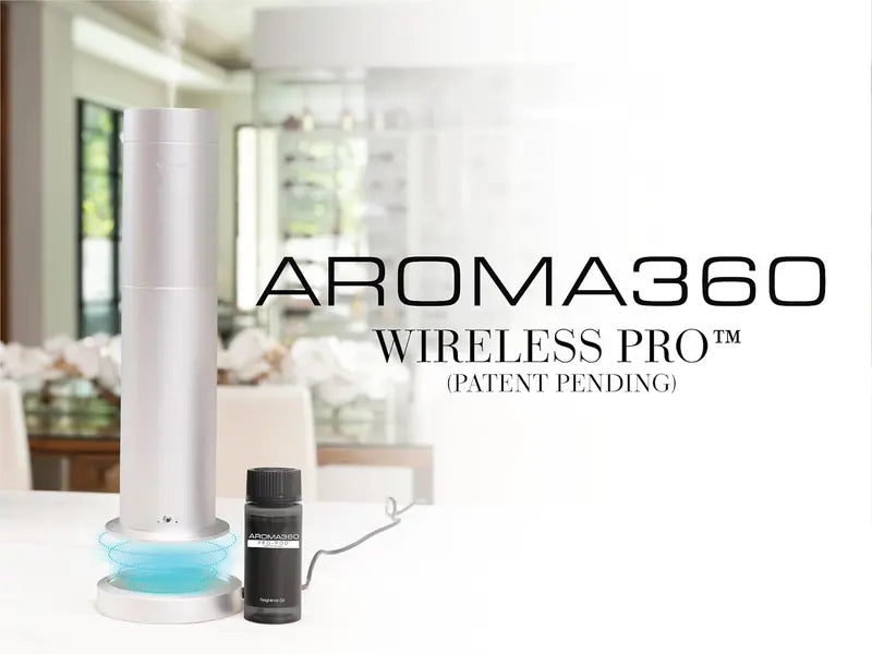 Wireless Pro Portable Essential Oil Diffuser, Midnight Black Cordless, Covers 600 sq ft, Remote Controlled Ideal for Home & Office Aromatherapy