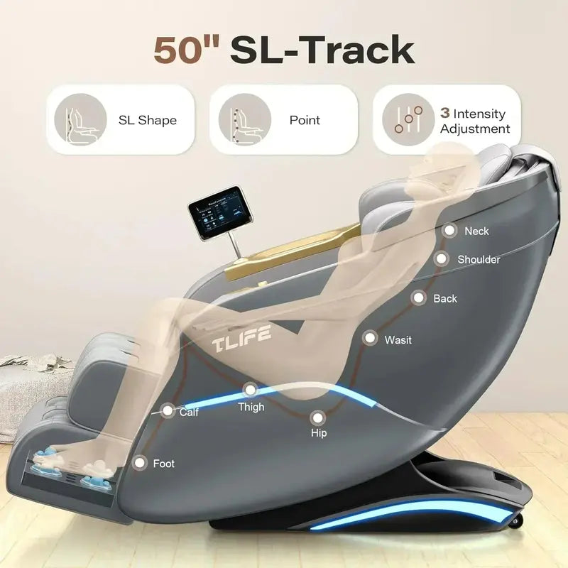 Zero Gravity Massage Chair 160° Recline, Body Scan, and Shiatsu Therapy System