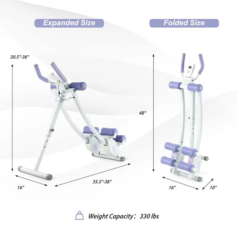 Foldable Abdominal Core Trainer for Targeted Strength Training
