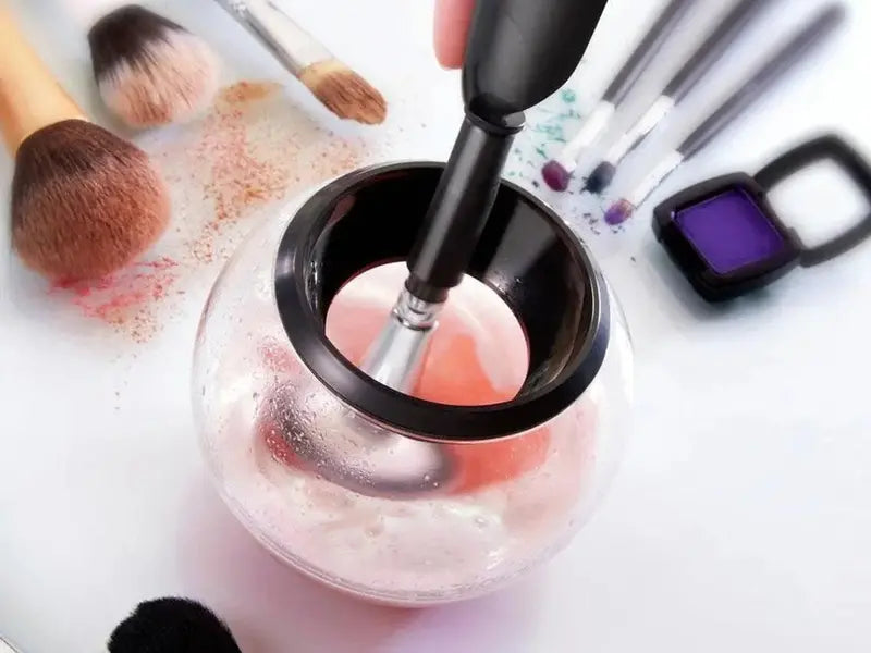 Wrinse™ Electric Makeup Brush Cleaner & Spin Dryer with 8 Attachments, Cordless Design