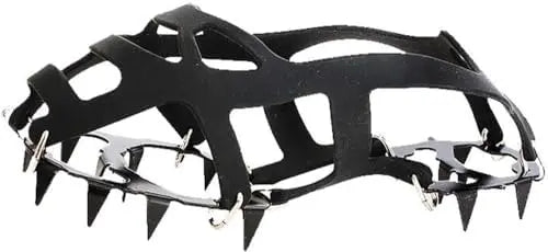 18-Tooth Ice Cleats for Shoes & Boots Non-Slip Winter Traction Grips for Hiking, Walking, and Outdoor Safety