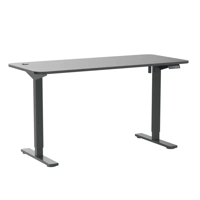 Furmax Electric Adjustable Standing Desk, 55″x24″, Memory Lift, Large Wood Desktop, Quiet Motor